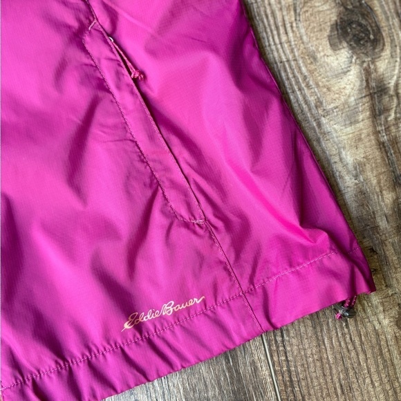 Eddie Bauer Full Zip Vest with Hood Nylon Pink/Orange Women's Size Small - Picture 3 of 11